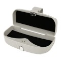 Car Multi-functional Glasses Case Sunglasses Box with Card Slot, Flat Style (Grey)