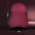 Four Seasons Breathable Memory Foam Car Neck Pillow Polyester Headrest (Red)