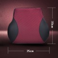 Four Seasons Breathable Memory Foam Car Lumbar Pillow Polyester Pillow (Coffee)