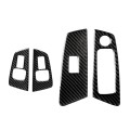 Car Carbon Fiber Door Window Lift Panel Decorative Sticker for BMW 5 Series G38 528Li / 530Li / 540L