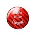 Car Engine Start Key Push Button Cover Trim Carbon Fiber Sticker Decoration for BMW F / G Chassis (R