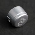 Car Engine Start Key Push Button Cover for BMW G / F Chassis,  without Start and Stop (Silver)