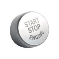 Car Engine Start Key Push Button Cover for BMW G / F Chassis,  with Start and Stop (Silver)