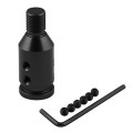 Car Threaded Shifter Gear Shift Knob Adapter 12 x 1.25 (Black)