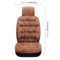 Car Thick Plush Seat Cushion Warmer Cover Winter Seat Mat (Coffee)
