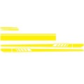 5 in 1 Car Styling Stripe Hood PVC Sticker Auto Decorative Sticker (Yellow)