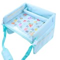 Children Waterproof Dining Table Toy Organizer Baby Safety Tray Tourist Painting Holder (Funny Fruit