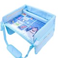 Children Waterproof Dining Table Toy Organizer Baby Safety Tray Tourist Painting Holder (Ocean World