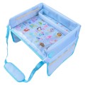 Children Waterproof Dining Table Toy Organizer Baby Safety Tray Tourist Painting Holder  (Animal Wor