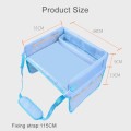 Children Waterproof Dining Table Toy Organizer Baby Safety Tray Tourist Painting Holder  (Pink Food)