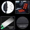 Car 24V Front Seat Heater Cushion Warmer Cover Winter Heated Warm, Single Seat (Black)