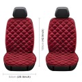 Car 24V Front Seat Heater Cushion Warmer Cover Winter Heated Warm, Double Seat (Red)
