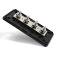 Max DC 48V 300A Heavy-Duty Module Design Bus Bar 4 M8 Terminal Studs Box Busbar for Car / RV / Boat