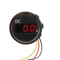 B3612 DC 0-100V IP67 Universal Car / RV / Boat Modified Digital Voltmeter with Cable, Cable Length: