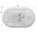 D4348 10-24V 3-3.5W 4000-4500K 280LM RV Yacht 24 PCS LED Lamps Dome Light Ceiling Lamp, with Indepen