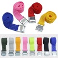 Car Tension Rope Luggage Strap Belt Auto Car Boat Fixed Strap with Alloy Buckle,Random Color Deliver