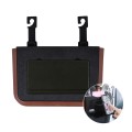 929 Car Foldable Hanging Trash Can Storage Bin with Small Table (Black)