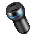 ACC-580 PD 40W Dual Type-C / USB-C Ports Fast Charging Car Charger(Black)