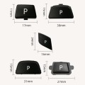 Car Gear Lever Auto Parking Button Letter P Cap for BMW 3 Series F30 2012-2019, Left Driving(Black)