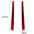 2 in 1 Car Carbon Fiber Threshold Sticker for Chevrolet Corvette C5 1998-2004, Left Drive(Red)