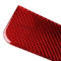 2 in 1 Car Carbon Fiber Threshold Sticker for Chevrolet Corvette C5 1998-2004, Left Drive(Red)