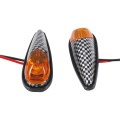 2pcs SL QGD Motorcycle 5W Turn Signal Light (Carbon Fiber Black)