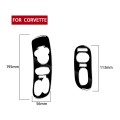 For Chevrolet Corvette C5 1998-2004 2 in 1 Car Door Control Panel Decorative Sticker, Left Drive