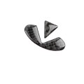2 PCS Car Carbon Fiber Steering Wheel Logo Decorative Sticker for Infiniti Q50 / Q60