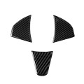 3 in 1 Car Carbon Fiber Steering Wheel Button Decorative Sticker for Honda Fit, Left and Right Drive