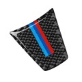3 in 1 Car Carbon Fiber Tricolor Color Steering Wheel Button Decorative Sticker for BMW 3 Series E90