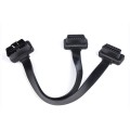 2 in 1 16PIN Car Elbow OBD Diagnostic Extended Cable OBD2 Cable