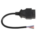 16PIN Male OBD Cable Opening Line OBD 2 Extension Cable for Car Diagnostic Scanner, Cable Length: 10