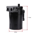 Universal Racing Aluminum Alloy Oil Catch Can Oil Tank Breather Tank, Capacity: 300ML (Black)