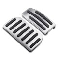 2 in 1 Car Non-Slip Pedals Foot Brake Pad Cover Set for Tesla Model S / X (Silver)