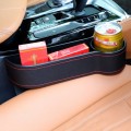 2 PCS Car Multi-functional Console Box Cup Holder Seat Gap Side Storage Box (Black)