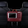 Car Front Seat Hanging Bag Mobile Phone Storage Bag (Wine Red)