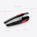 Car Wired Portable 120W Handheld Powerful Vacuum Cleaner with LED Light Cable Length: 5m(Black)