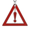Car Caution Key Ring Metal Keychain