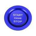 Car Engine Start Key Push Button Ring Trim Metal Sticker Decoration for Land Rover/Jaguar (Blue)