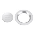 Car Engine Start Key Push Button Ring Trim Metal Sticker Decoration for Land Rover/Jaguar (Silver)