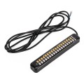 105mm DC12-24V / 1.6W Motorcycle LED Dynamic Blinker Side Lights Flowing Water Brake Lamp Turn Signa