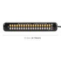 105mm DC12-24V / 1.6W Motorcycle LED Dynamic Blinker Side Lights Flowing Water Brake Lamp Turn Signa