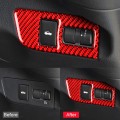 Car Carbon Fiber Trunk Switch Decorative Sticker for Subaru BRZ / Toyota 86 2013-2017, Right Drive (