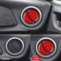 Car Carbon Fiber Central Control Air Outlet Decorative Sticker for Subaru BRZ / Toyota 86 2013-2020,