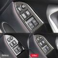 Car Carbon Fiber Window Glass Lifting Panel Decorative Sticker for Subaru BRZ / Toyota 86 2013-2017,