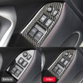 Car Carbon Fiber Window Glass Lifting Panel Decorative Sticker for Subaru BRZ / Toyota 86 2013-2017,