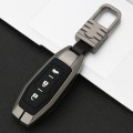Car Luminous All-inclusive Zinc Alloy Key Protective Case Key Shell for Ford C Style Smart 3-button