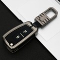 Car Luminous All-inclusive Zinc Alloy Key Protective Case Key Shell for Nissan E Style Folding 2-but