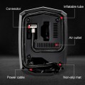 Car 12V Portable Inflatable Cylinder Pedal Digital Display Air Pump with Light & Tool Box