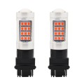 2 PCS 3157 DC12V / 2.2W Car Constantly Bright Brake Lights with 42LEDs SMD-2835 Lamps(Red Light)